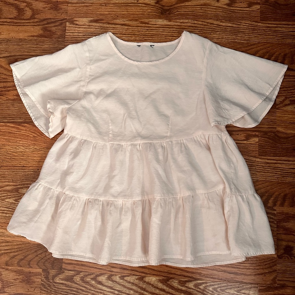 tiered short sleeve shirt